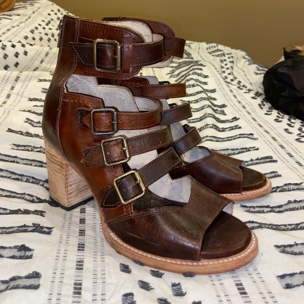 Freebird Bianca open toe booties/sandals